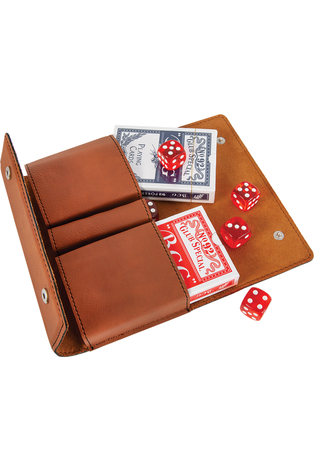 Leatherette Card & Dice Set